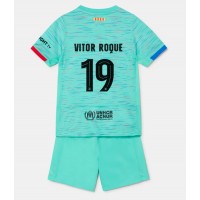 Camisa de time de futebol Barcelona Vitor Roque #19 Replicas 3º Equipamento Infantil 2023-24 Manga Curta (+ Calças curtas)